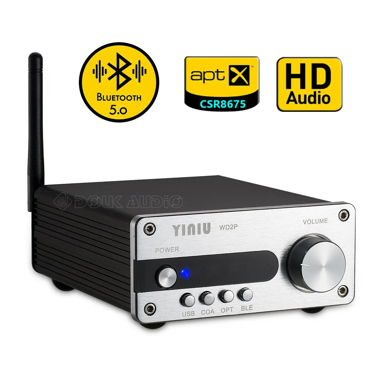 Аудиоприемник Nobsound CSR8675 Bluetooth 5 0 Hi Fi усилитель ЦАП Декодер USB /Coax /Opt /U
