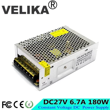 

Switching Power Source DC 27V 6.7A 180W Power Supply Adapter 110v 220v AC DC27V Converter For CNC CCTV Stepper Motor 3D Printer