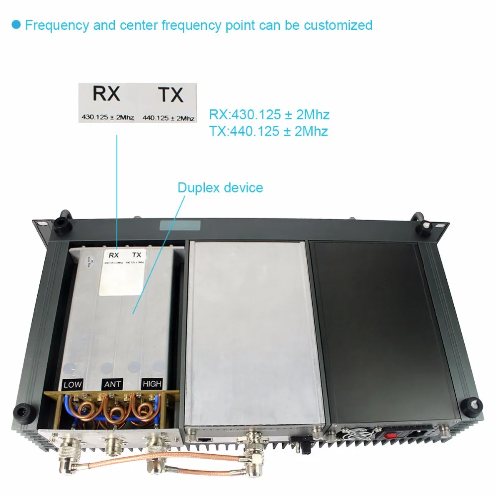 Retevis RT-9550 DMR ретранслятор 55 Вт UHF Цифровой/аналоговый режим TDMA 2 времени слота IP сети A9116A