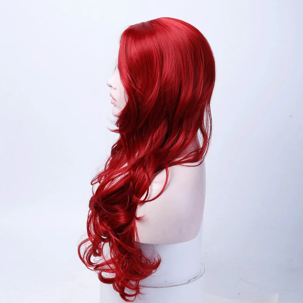 Косплей парик синтетический длинный кудрявый средняя часть линия светлые женские волосы костюм карнавал Хэллоуин вечерние салонный парик allaosify
