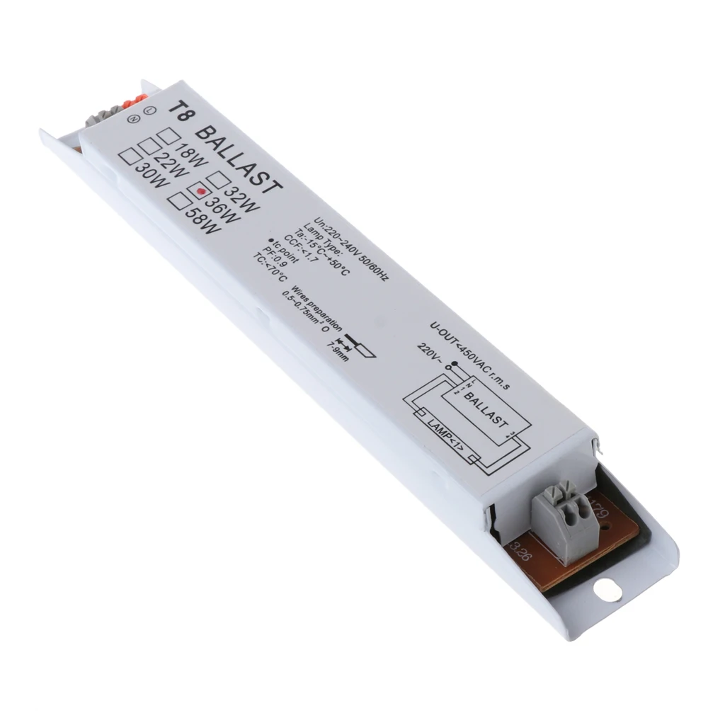 AC 220V 36W T8 Electronic Ballast Fluorescent Lamp Bulb Ballasts