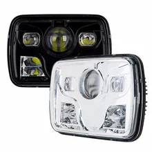 H4 Pins Headlight High / Low Beam Headlights 6 *7 ” For 87-95 Jeep Wrangler YJ Truck 5″ x 7″ Headlights