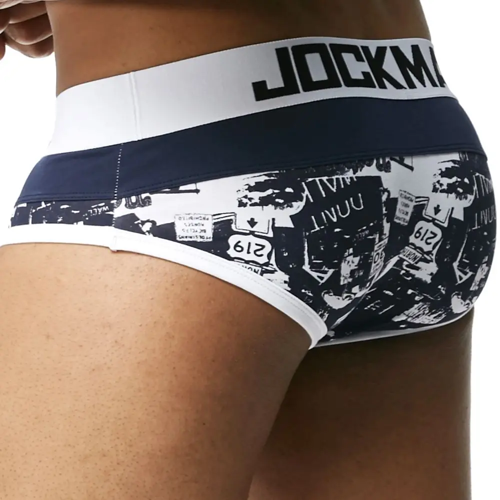 Мужское нижнее белье марки JOCKMAIL мужские сексуальные трусы с принтом бикини