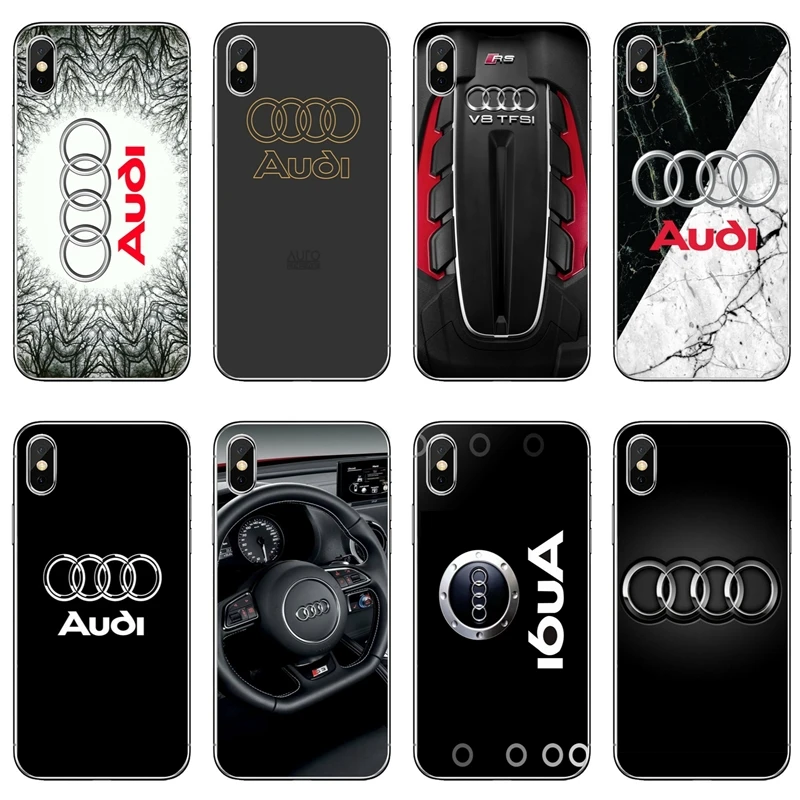 

car luxury Audi Logo For Xiaomi Mi 8 SE Pro 6 6X A1 A2 Lite 5 5s 5x mix max 2 2s 3 note protective Soft phone cover case