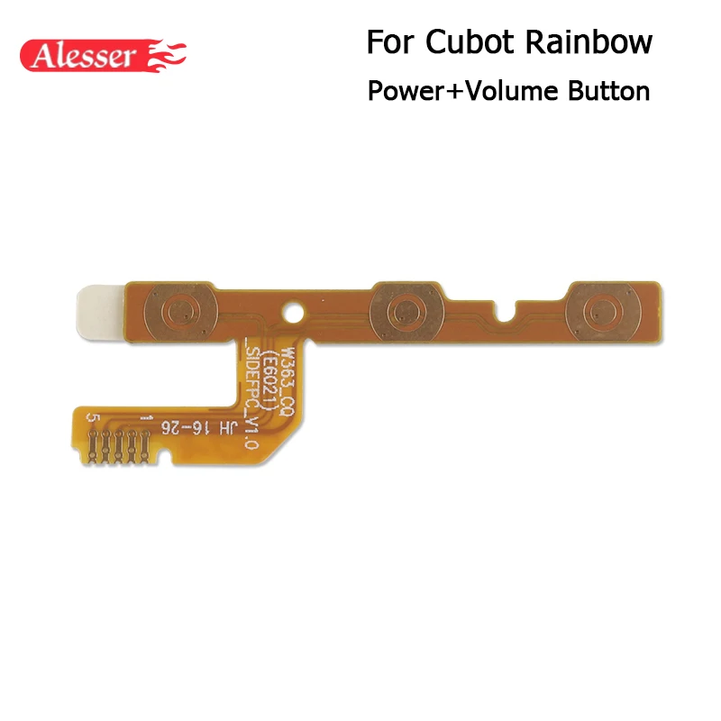 

Alesser Power On /Off Button For Cubot Rainbow Mainito Dinosaur Side Button Power+Volume Up/Down Button Flex Cable Replacement