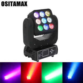 

LED 9x12w 4in1 RGBW LED Stage Light beam Light With DMX for disco DJ projector matrix machine Party Decoration Stage Lighting