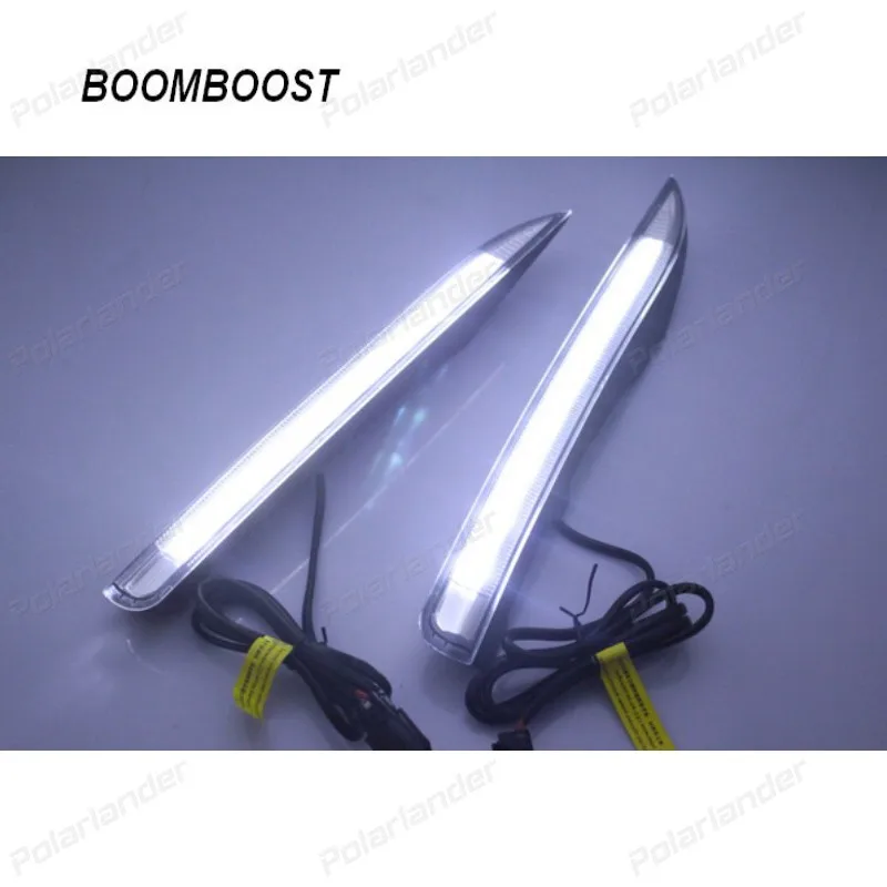 BOOMBOOST  auto part Fog Lamp, LED Daytime Running Lights DRL Case for R/enault K/oleos 8LEDS 2011 - 2013,