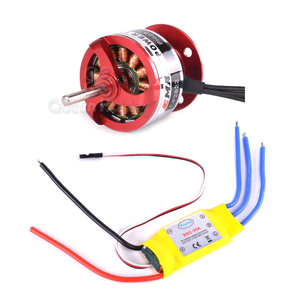 CF2822 1200KV Outrunner мотор + ESC 30A для RC самолета вертолета самолета|Детали и аксессуары| |