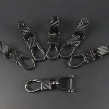 1X металлический углеродный волокна кольцо для ключей брелок для Mercedes Benz W211 W221 W220 W163 W164 W203 W204 C E SLK GLK CLS GL автомобильные аксессуары