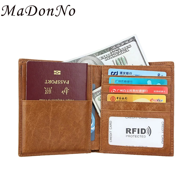 Genuine Leather Passport Cover Case ID Business Card Holder Travel Credit Wallet for Men Purse Case Driving License Bag Thin Genuine Leather Passport Cover Case ID Business Card Holder Travel Credit Wallet for Men Purse Case Driving License Bag Thin