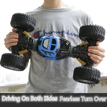 

Bigfoot elctric RC car toy 2168 2.4G 1:10 49cm 20KM/H 4WD double side deformation high speed All-Terrain turn over stunt RC car