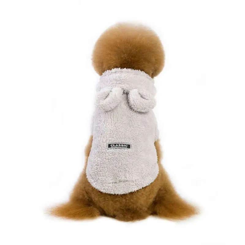 Классическая зимняя одежда для собак Одежда для маленьких собак утолщаются щенок, домашнее животное, кот Куртка Чихуахуа Одежда для йоркширского терьера Z - Цвет: Серебристый