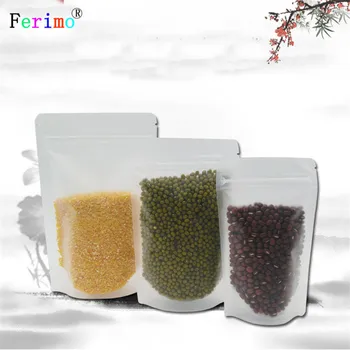 

100pcs Grind arenaceous self-reliance valve bag More transparent plastic food bags