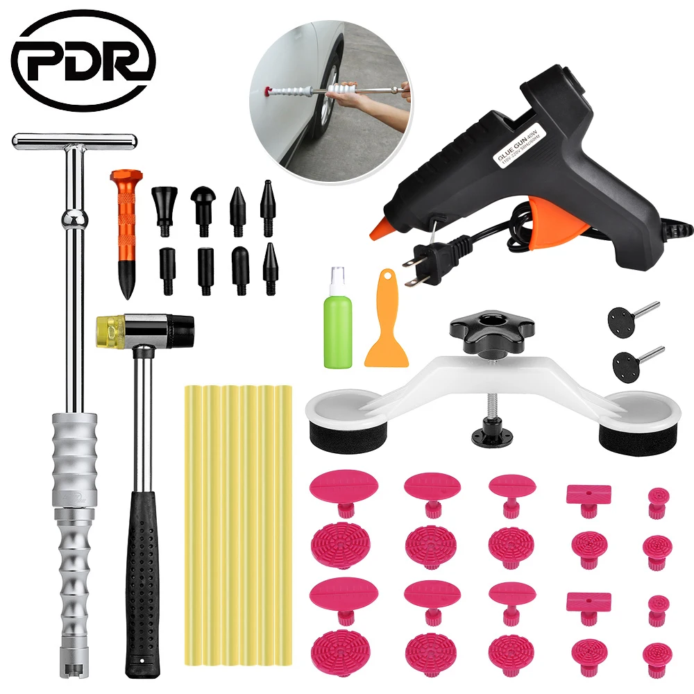Buy PDR tools Car dent removal kit Paintless dent repair tool kit slide hammer