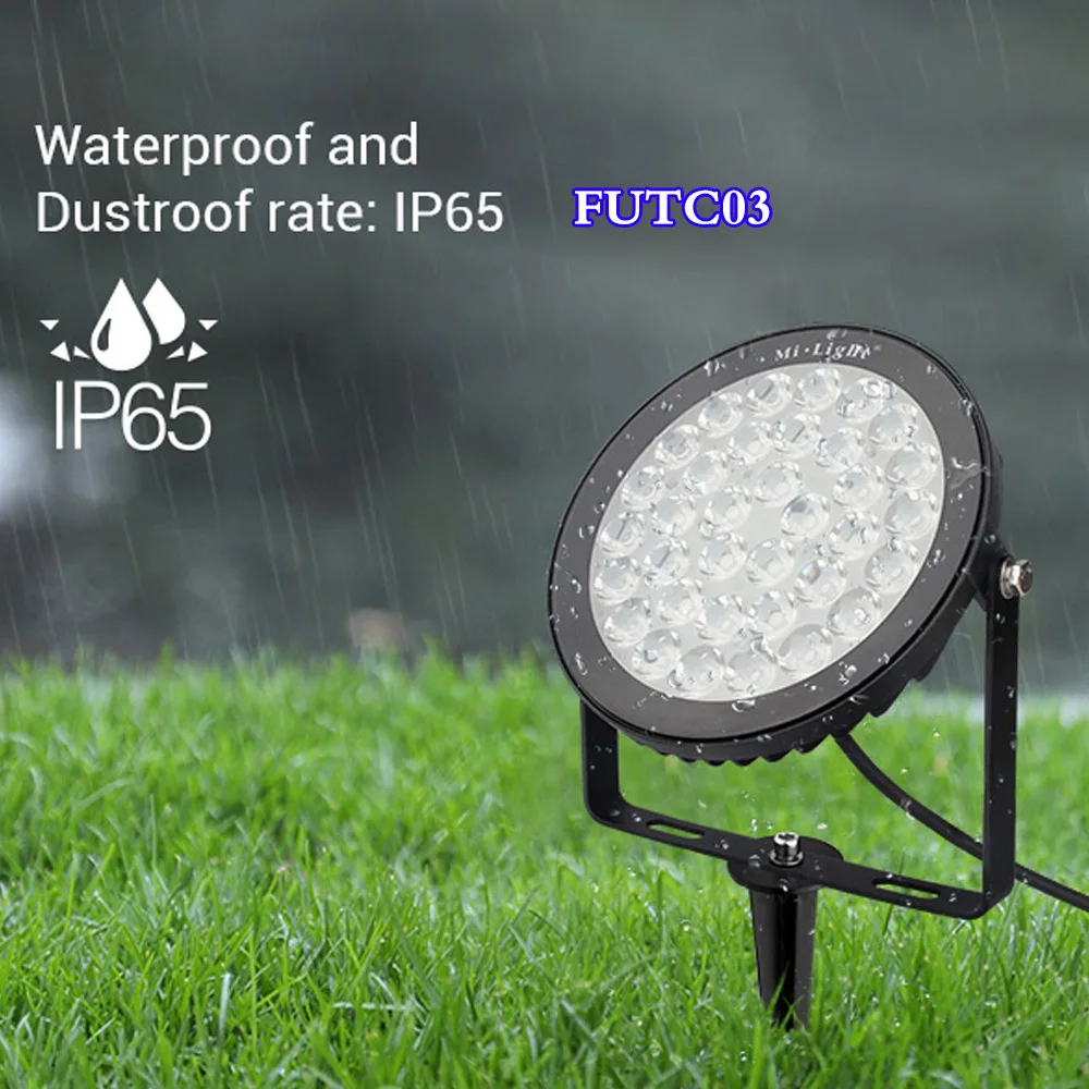 24w bluetooth floodlight led colorful mobile phone smart floodlight dimming color tone voice remote control waterproof spotlight NEW smart 15W RGB+CCT LED Garden Lamp outdoor Spot light waterproof smart Lawn light110V 220V can remote or Mobile phone control