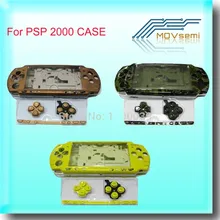 3 цвета для psp 2000 psp 2000 все версии игровой консоли Замена Полный корпус Оболочка Чехол с кнопками комплект
