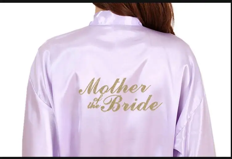 Wedding for "Mother of the Bride "Robe Bath Gown Ladies Sexy Mini Kimono Nightgown Satin Sleepwear Cosmetic Nightwear