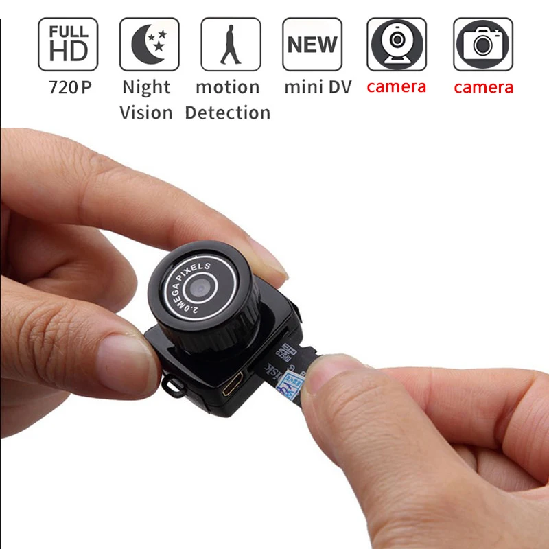 

Mini Wireless Camera 720P Video Audio Recorder Webcam Camcorder Small DV DVR Security Secret Nanny Car Sport Micro Cam with Mic