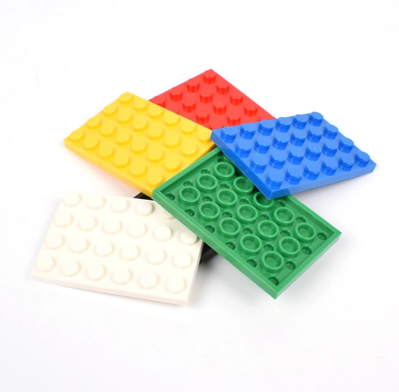 100g/lot 4*6 thin Building Blocks multicolors diy toys ninjago Educational Anime Floors Compatible With Brands toys for children
