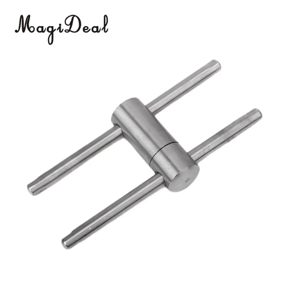 MagiDeal High Quality 1Pc Stainless Steel Metal Billiard Pool Cue Tip Press Shape Tool - Round for Indoor Games Friend Gift | Спорт и