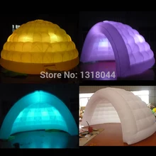Горячая Распродажа, портативная наружная надувная купольная палатка со светодиодами для свадьбы/мероприятий/коммерческого использования(Бесплатный Вентилятор, бесплатный логотип