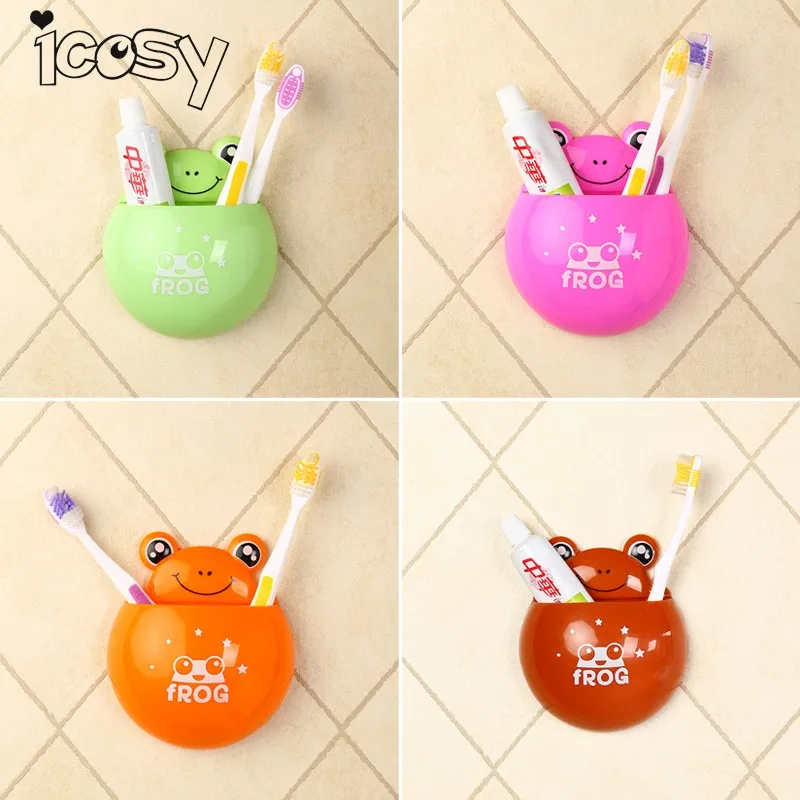 

Icosy Multifunction Cartoon Toothbrush Holder Child Storage Box Bathroom Accessories Toothpastes Container For Bathroom A18D15