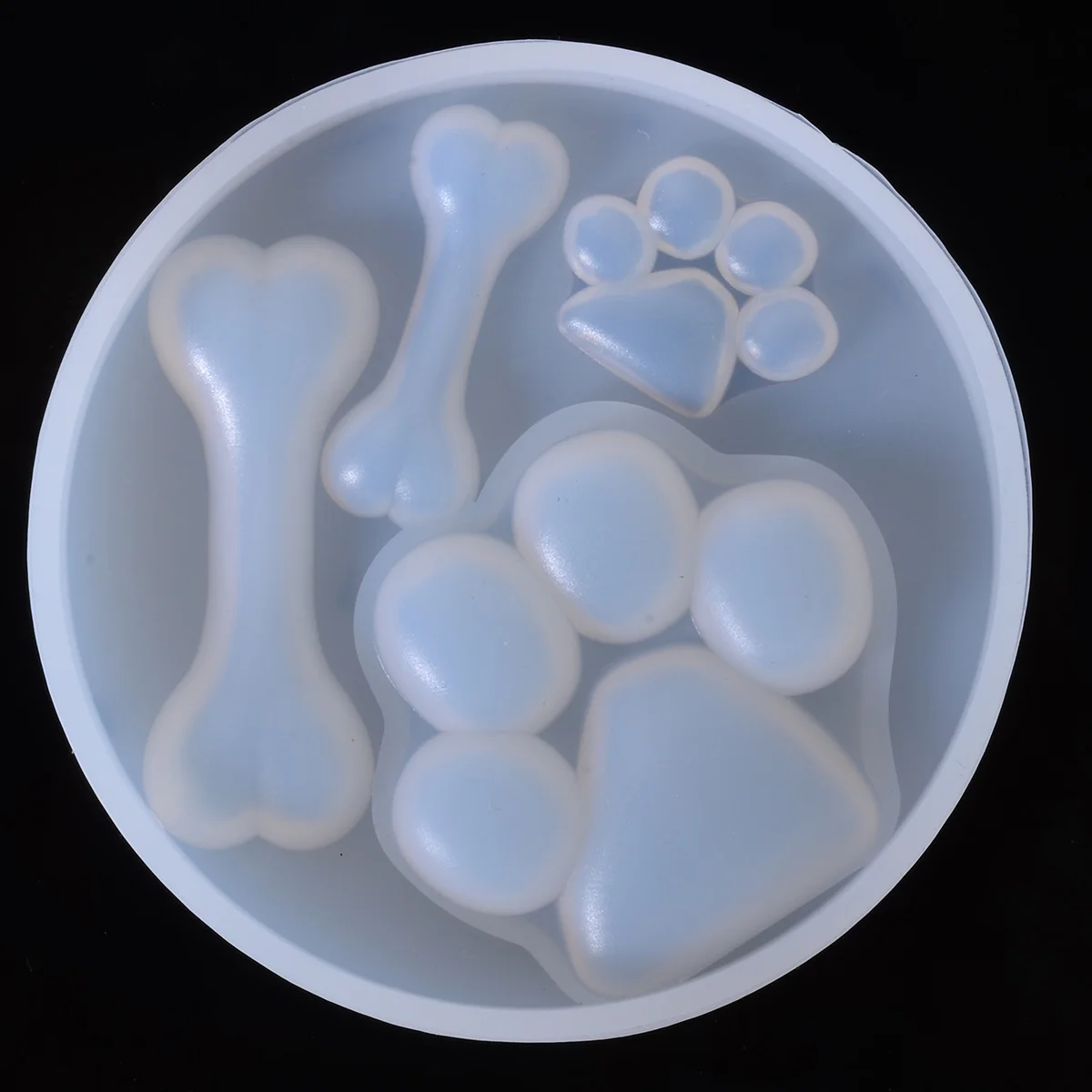 1pc 75*12mm Silicone Mold Craft Resin Paw Bones Mold DIY Lovely Jewelry Pendant Mould Home Supplies