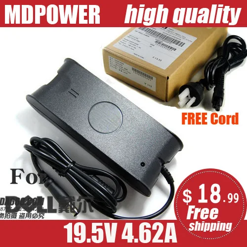 MDPOWER For DELL Studio 14 1435 15 Notebook laptop supply power AC adapter charger cord 19.5V 4.62A 90W