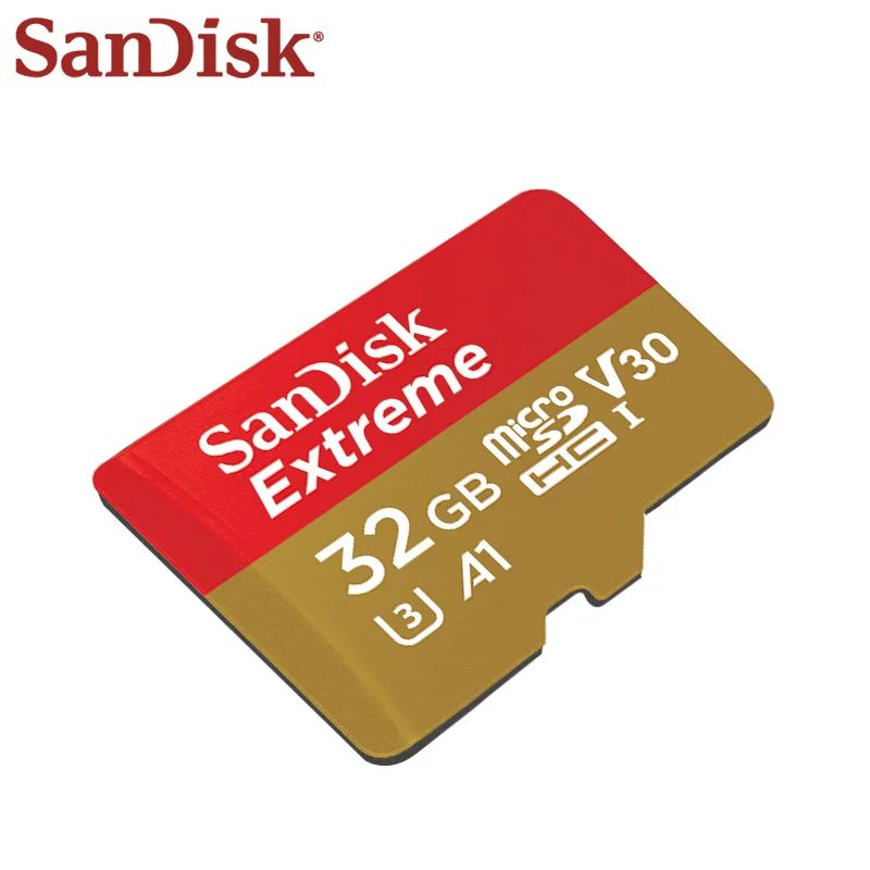 100% Original SanDisk U3 A1 Class 10 32GB Micro SD Card 100MB/s 128GB 64GB A2 V30 Memory Card SDXC
