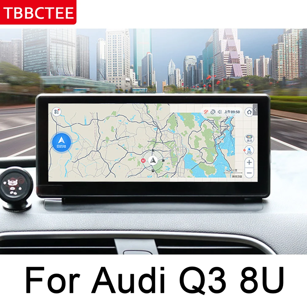 Top For Audi Q3 8U 2013~2018 MMI Car Multimedia Player GPS Navigation IPS Android Original Style HD Screen 2GB+32GB WiFi BT Radio 3