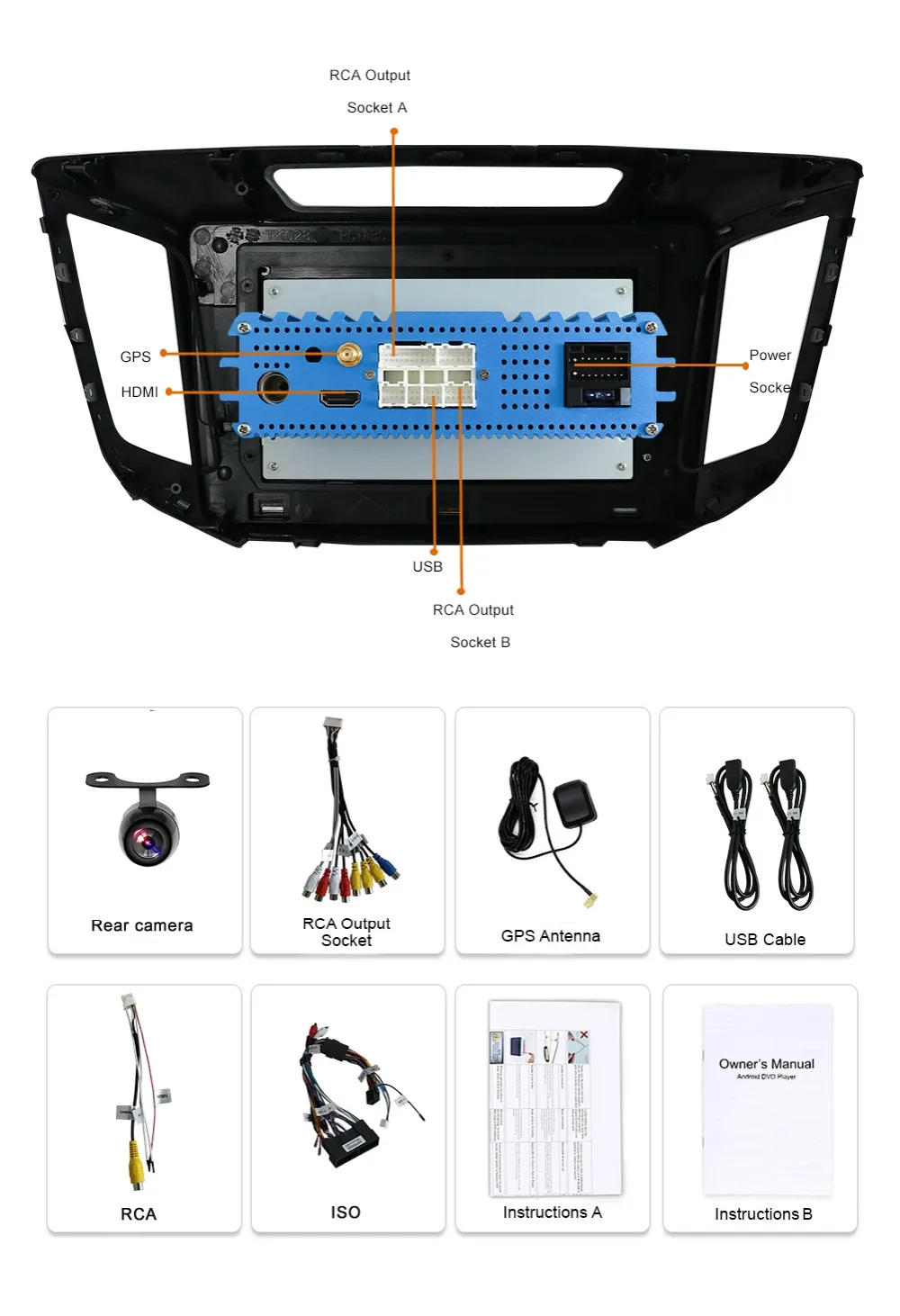 Discount Bosion android 9.0 2 din car dvd gps player For Hyundai IX25 Creta Car gps navigation radio Multimedia Player tape recorder 23