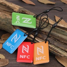 4 шт./партия) Ntag216 NFC метки 13,56 МГц RFID смарт-карта жетон брелок для всех NFC Android телефон