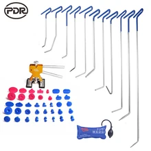PDR Hook Tools Car Damage Repair Fix Paintless Dent Removal Door Ding Hail Removal Auto Tool Set Updated Quality