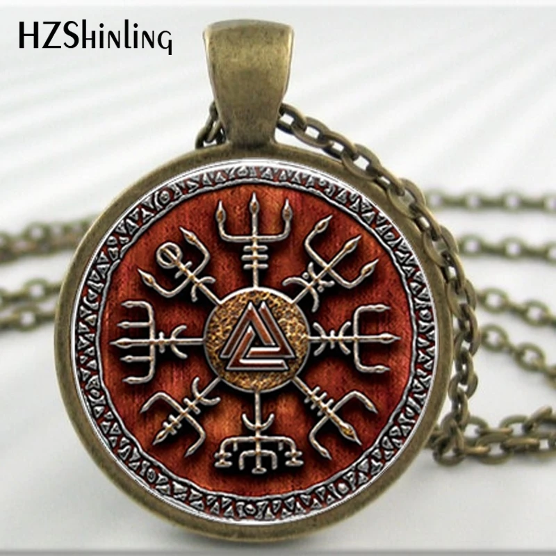HZ A359 в продаже Vegvisir колье с кулоном стиле викингов ювелирные изделия Компас