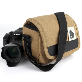 

Canvas DSLR Camera Bag Photo Bag Case For Fujifilm X-T10 X-T20 X-T2 XT100 XA5 XA10 XA3 XT1 Olympus E-M10 III E-M5 Mark II E-PL7