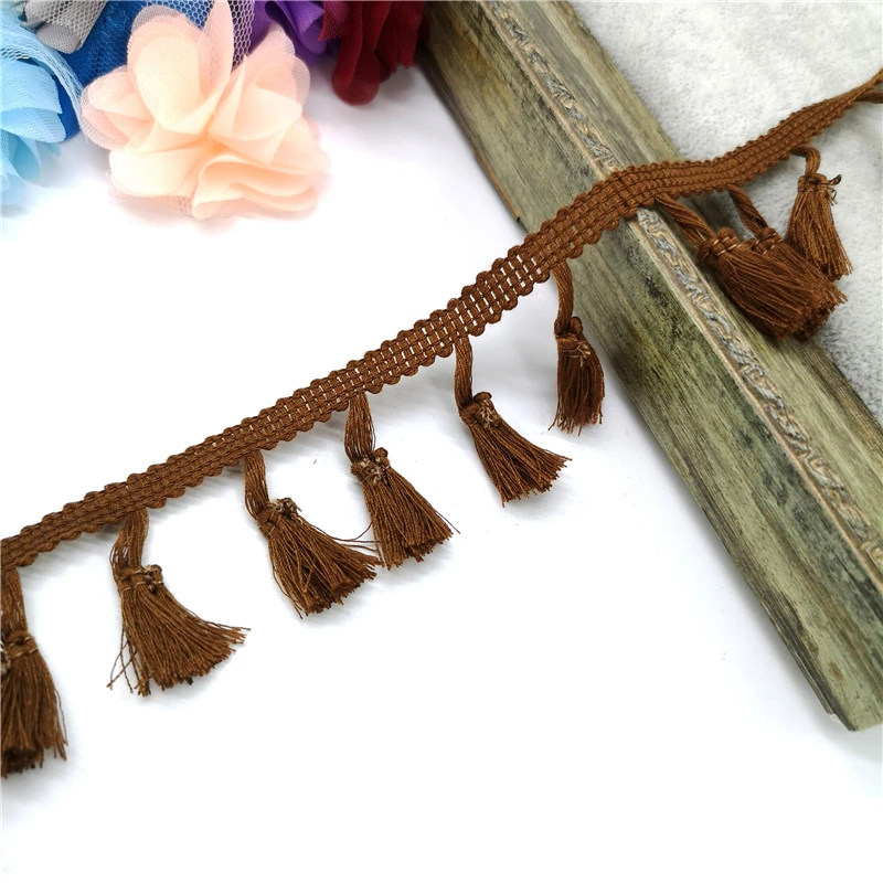1 Yd Cotton Lace Tassel Trim Ribbon Fringe Fabric Garment DIY Sewing Craft 4cm E - Foto 12