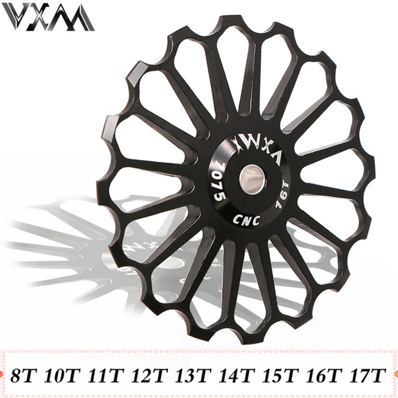 

VXM MTB Road Bike Ceramic Pulley Alloy Rear Derailleur 8T/10T/11T/12/13T/14T/15T/16T/17T Guide Bike Ceramic Bearing Jockey Wheel