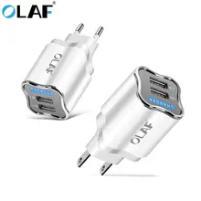 Зарядное устройство USB с вилкой EU/US 5 в 2,1 А, настенный адаптер, зарядное устройство для мобильного телефона samsung S9 S10 Xiaomi Tablet, портативная зарядка usb для телефона