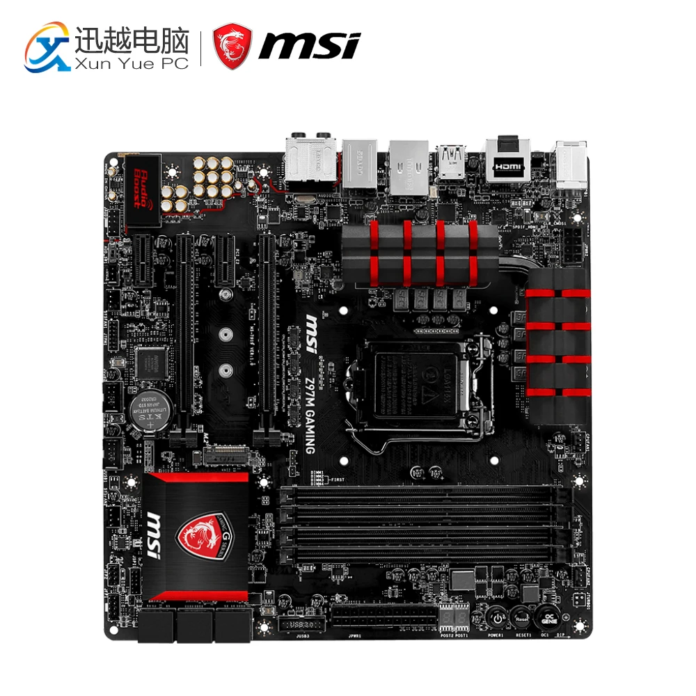 

MSI Z97M GAMING Desktop Motherboard Z97 Socket LGA 1150 i3 i5 i7 DDR3 32G SATA3 USB3.0 HDMI DP M-ATX