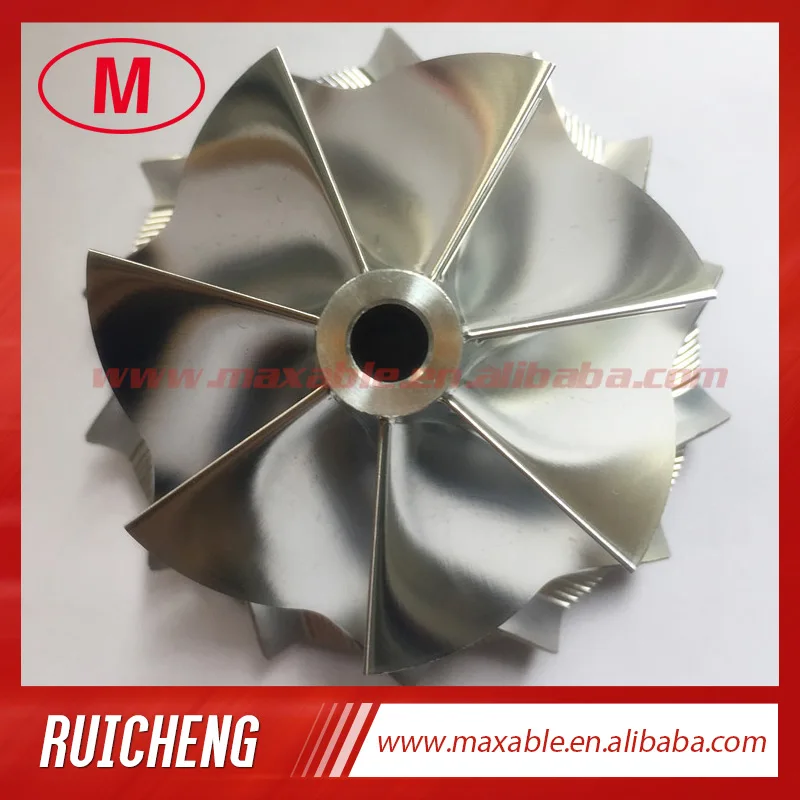

RHF55 52.60/65.00mm 7+7 blades turbocharger billet/milling/aluminum 2618 compressor wheel for VF30/VF34 Upgrade