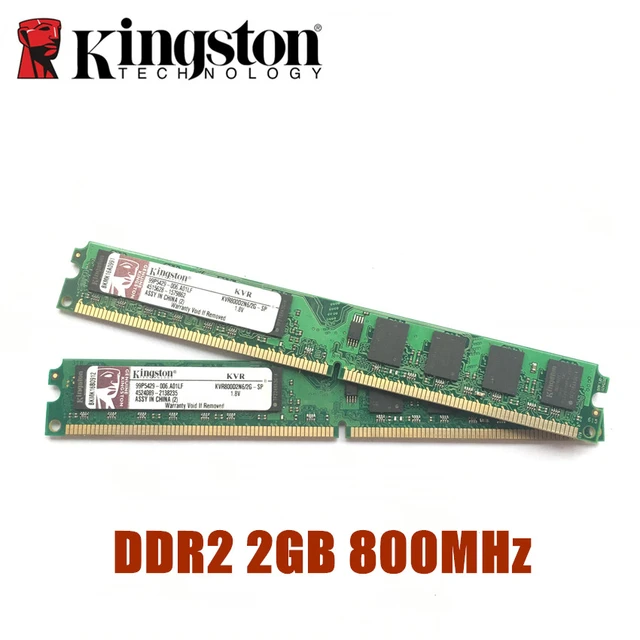 curva audiencia presidente Original Kingston 2GB RAM DDR2 4GB=2pcs*2G PC2-6400S DDR2 800MHZ 2GB  PC2-5300S 667MHZ Desktop - AliExpress