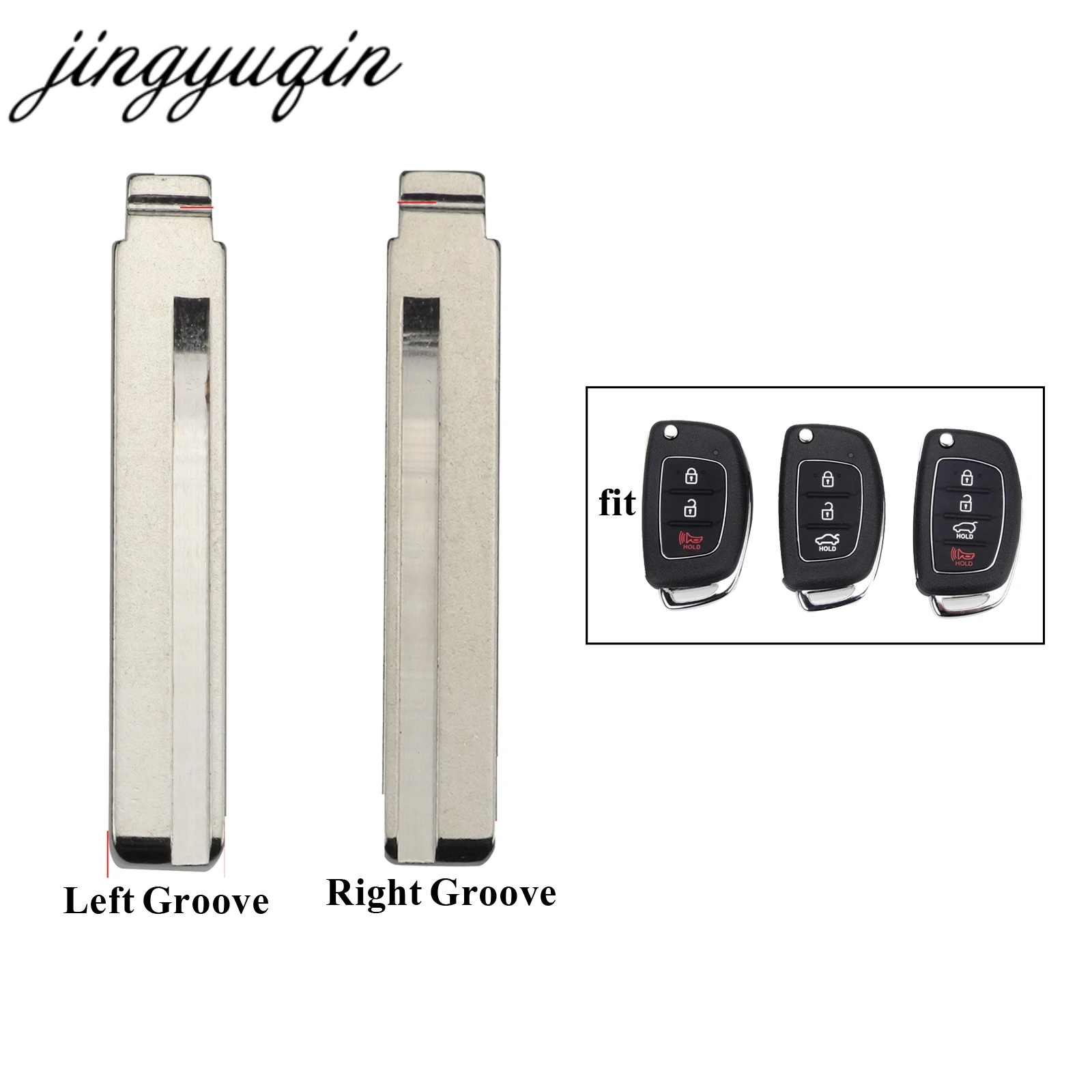 

Jingyuqin 15 шт./лот откидной дистанционный автомобильный брелок для Mistra Hyundai Accent необработанное лезвие