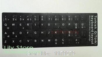 

Laptop/Computer 2Pcs Turkish Keypad Label Sticker, Eco-Environment Plastic Turkish Keyboard Stickers Klavye Etiketler For