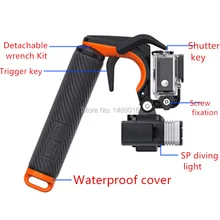 for Gopro Hero5 3+4 Accessories Shutter Stabilizer Trigger Floating Handle Mount Hand Grip Tripod Monopod for Gopro Sport Camera