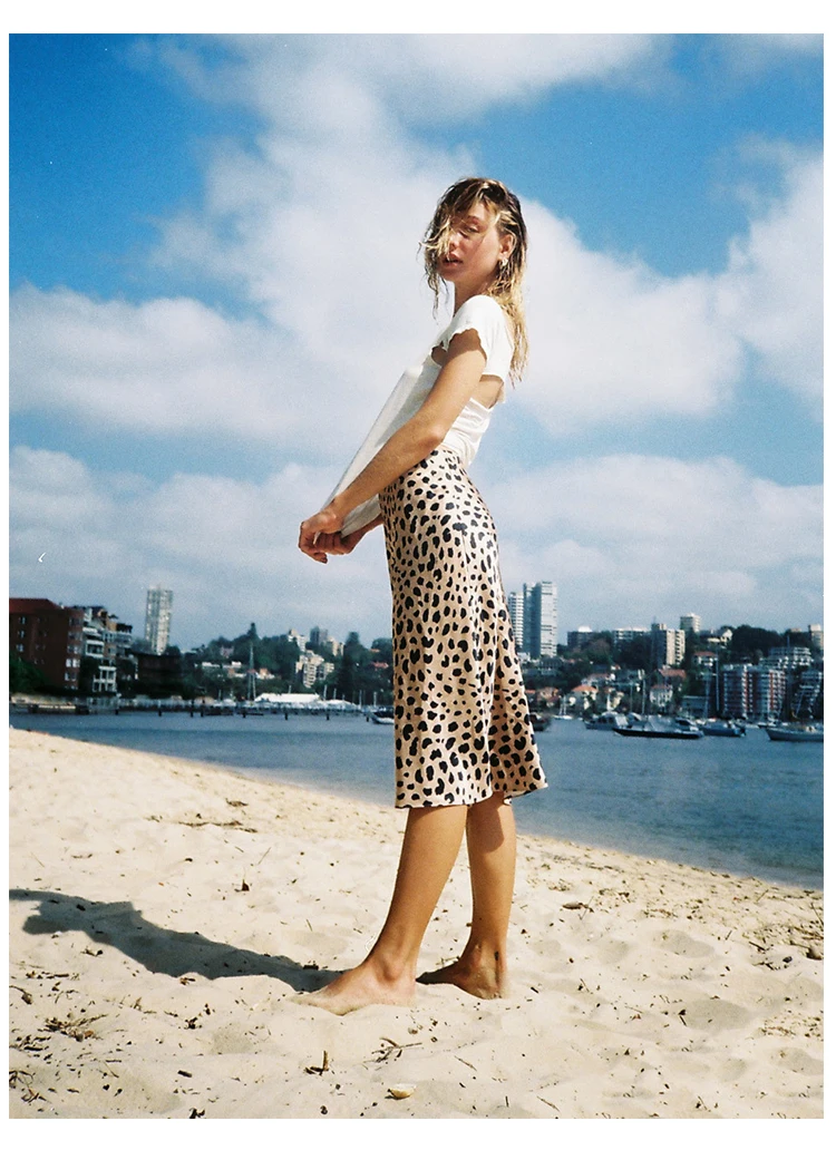 AEL Лето Винтаж Высокая талия юбка Леопардовый принт юбки для женщин для s Уличная Femme миди юбка женская одежда