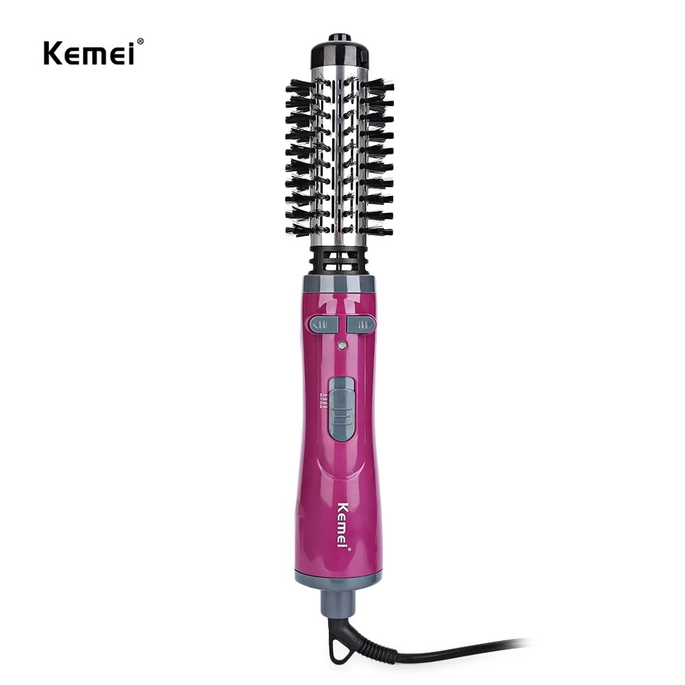 Kemei авто-вращающийся профессиональных Blow фен Стиль палочка Multifuntional щипцы для завивки волос Инструменты для укладки волос ролик волос волны