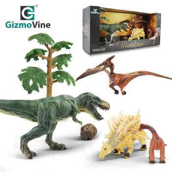 

6pcs Simulation Dinosaur Toys Model Set For Child Wild Park Animals Toy For Boys Action Figure Playing Toys For Kids Education