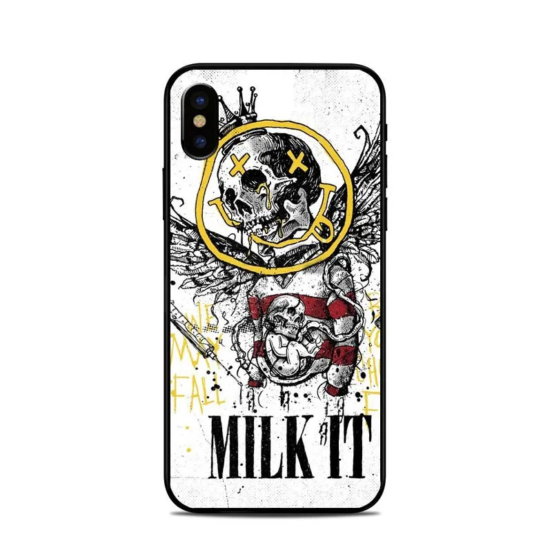 Nirvana Kurt Cobain рок-н-ролл Группа Курт Кобейн чехол для телефона для iPhone 5S, SE 6 6S Plus 7 7Plus 8 8plus X Чехол - Цвет: Черный