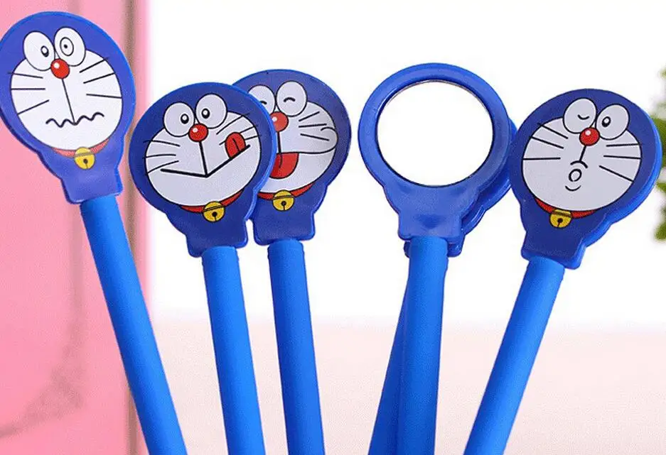 Детский подарок корейские канцелярские принадлежности креативные милые Kawaii Doraemon зеркальные гелевые ручки Эсколар материалы материал для школьников подарок