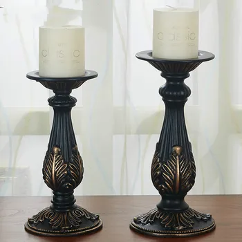 

Candlestick European Style Antique Living Room Table Decorations Wedding Romantic Candlestick